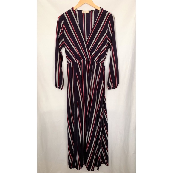 Altar’d State Navy Long Sleeve Maxi Dress - Picture 4 of 8